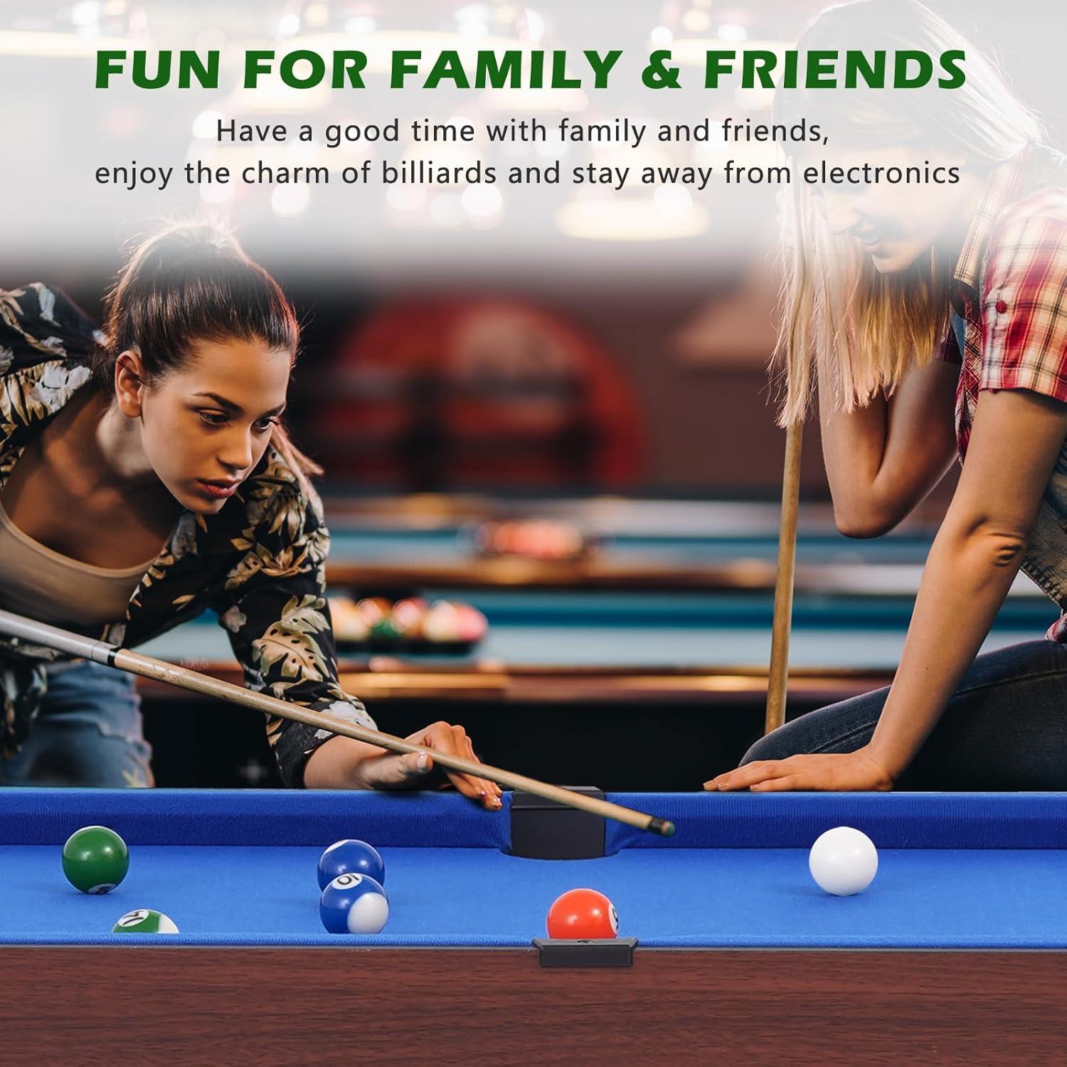 48" Multi Game Table, 9 in 1 Combo Game Table, Arcade Combination Game Table Set w/Billiards, Ping Pong, Hockey, Basketball, Bean Bag and Foosball for Adult, Kids, Home,Game Room