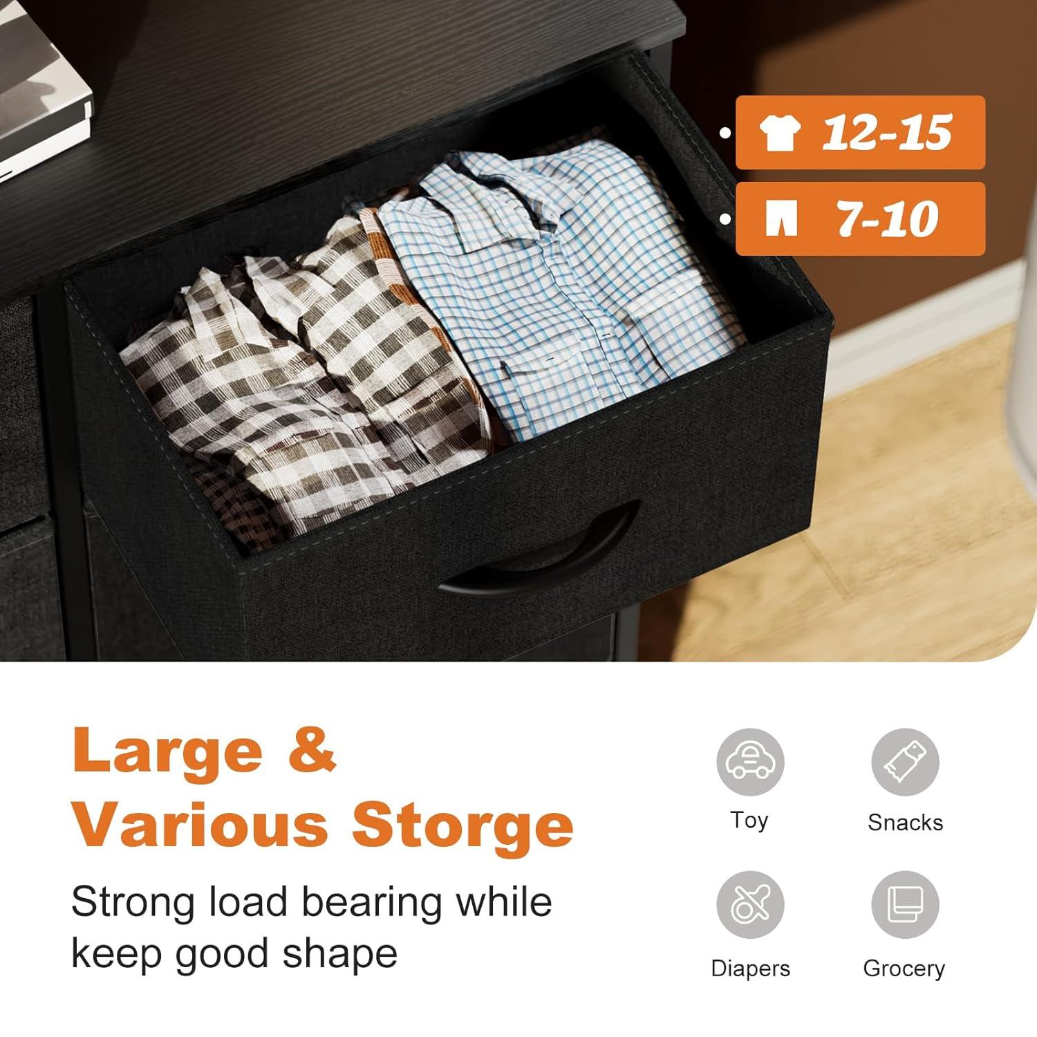 JIONJOY 6 - Drawer Dresser | Black