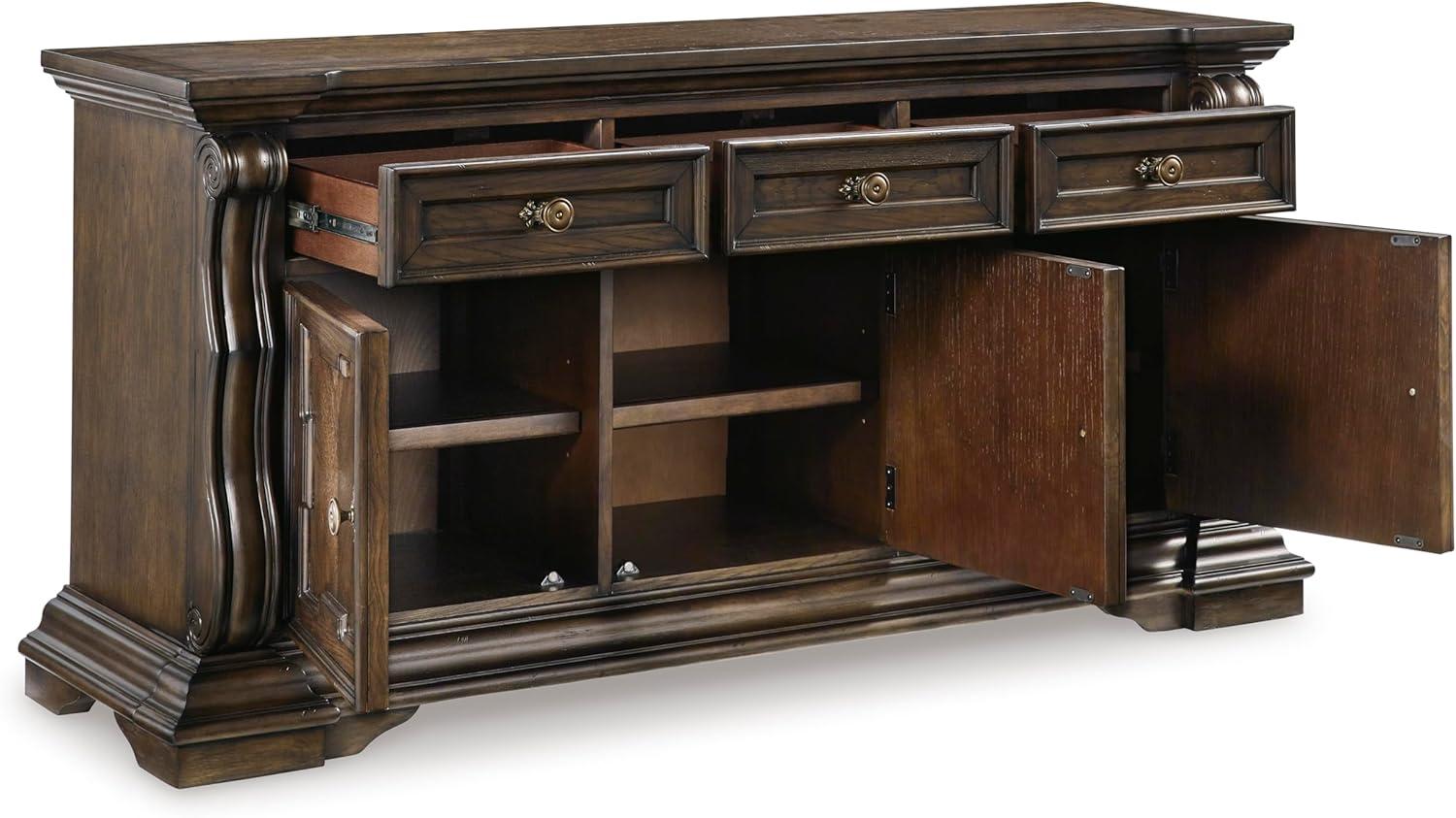 Signature Design by Ashley Maylee Dark Brown Dining Buffet