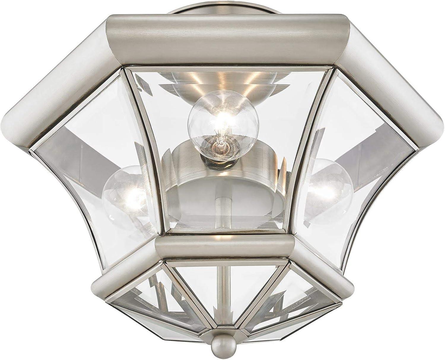 Livex Lighting Monterey 3 - Light Flush Mount in  Brushed Nickel