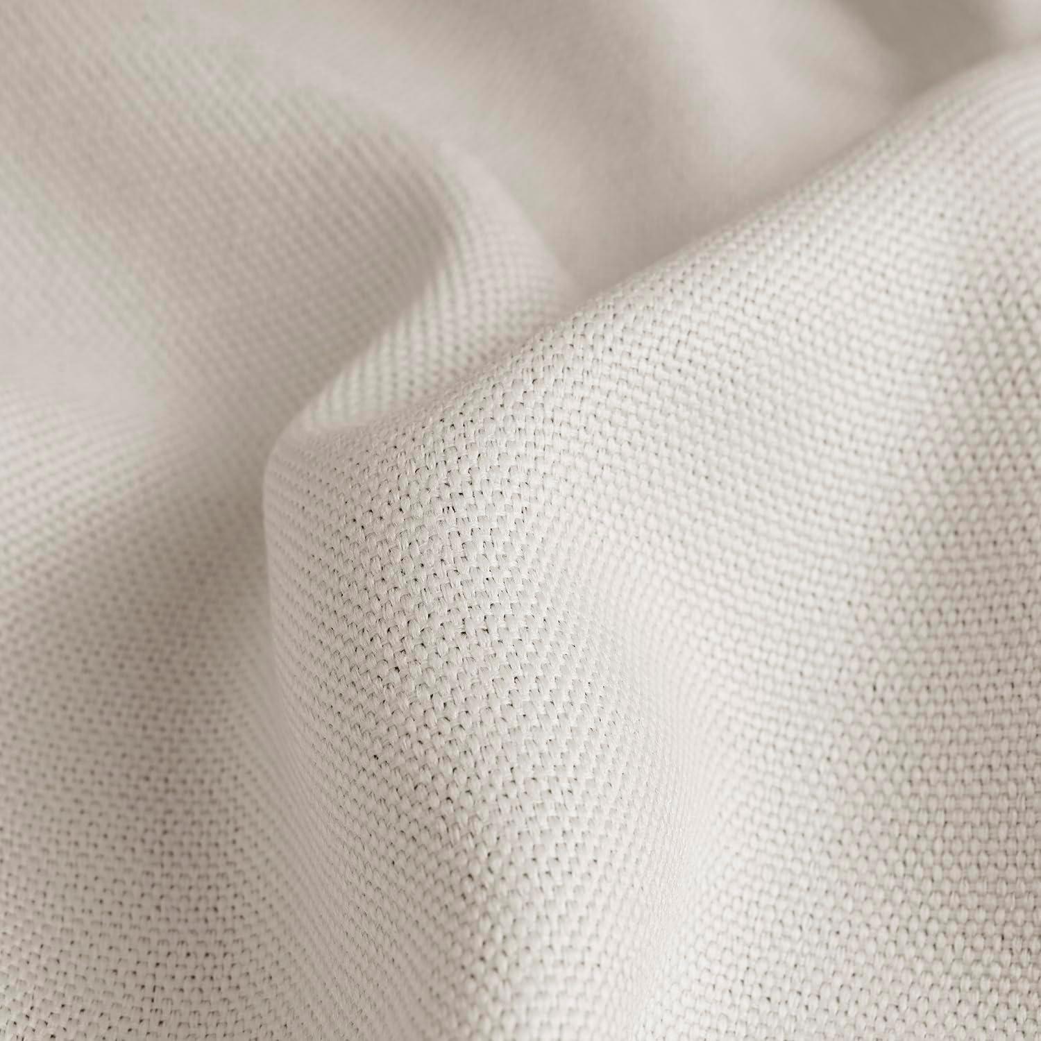Birch Faux Linen Extra Wide Room Darkening Curtain (1 Panel), Birch, 100W X 120L