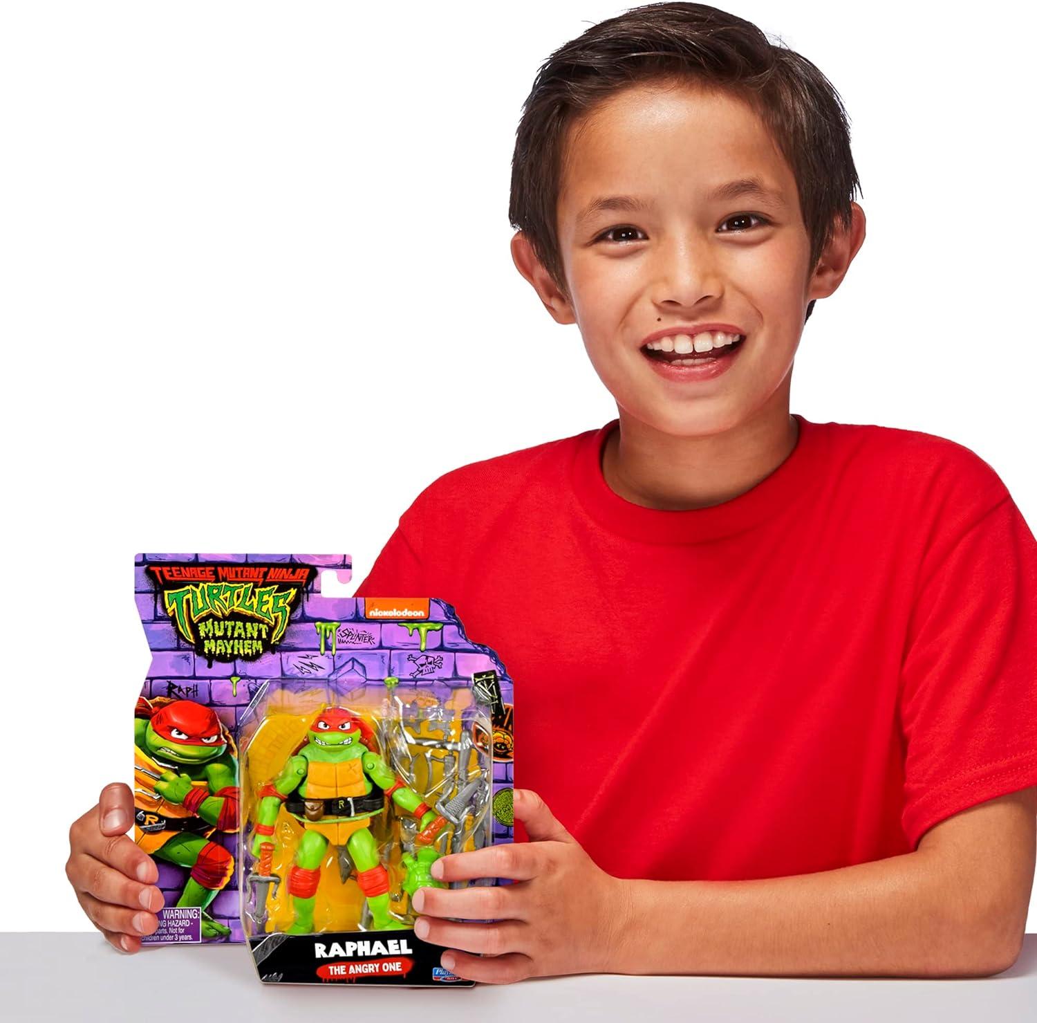 Teenage Mutant Ninja Turtles: Mutant Mayhem 4.65” Raphael Basic Action Figure by Playmates Toys