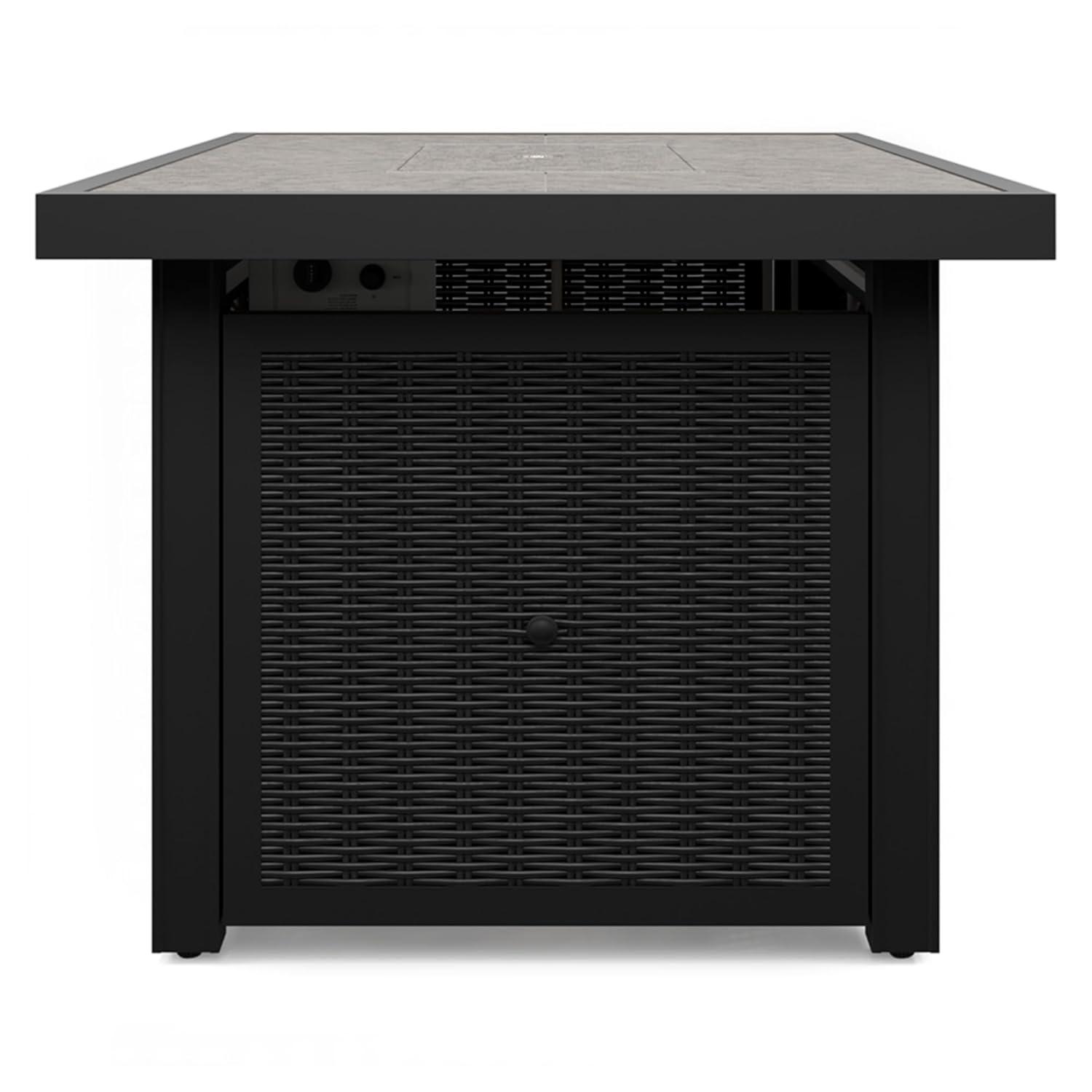 Signature Design by Ashley Beachcroft Black & Gray Outdoor Fire Pit Table