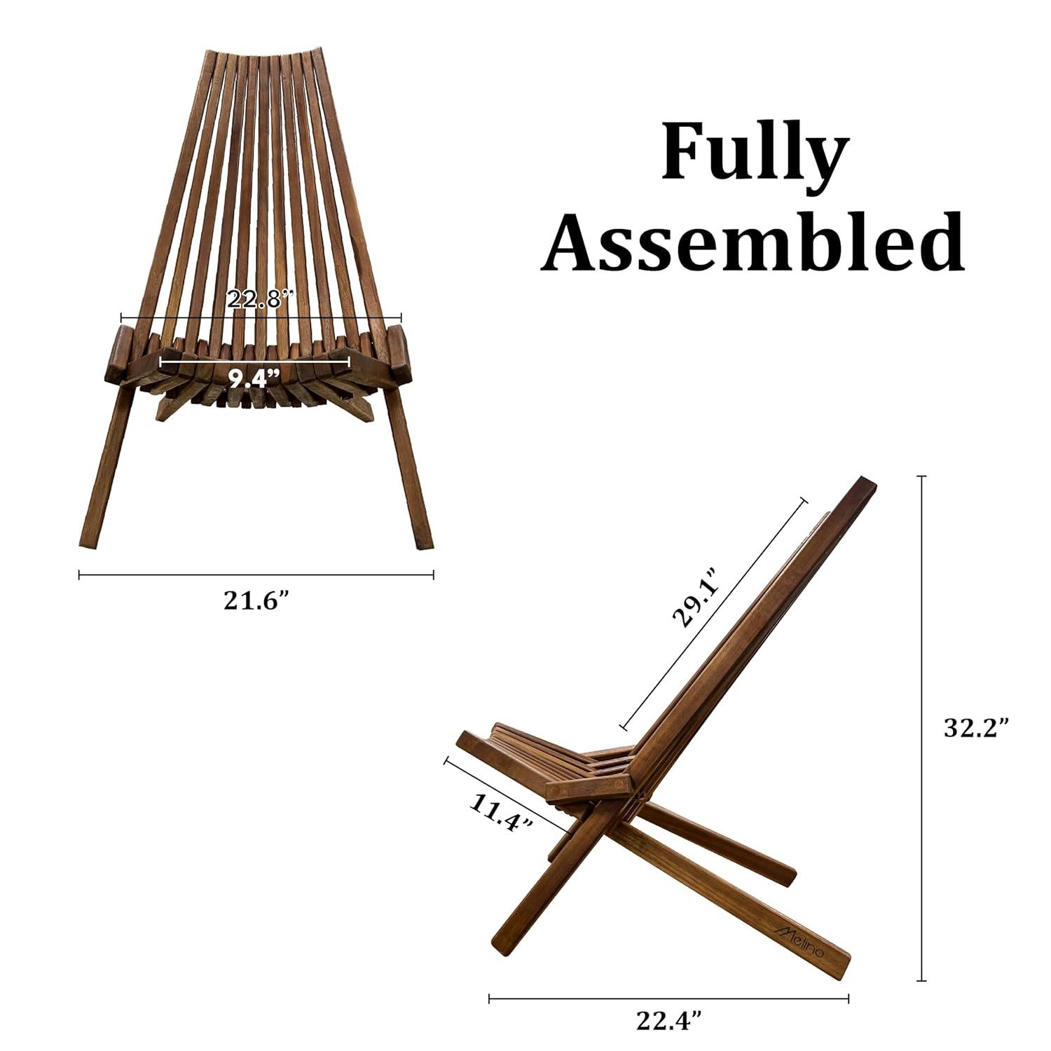 Melino Wooden Folding Chair
