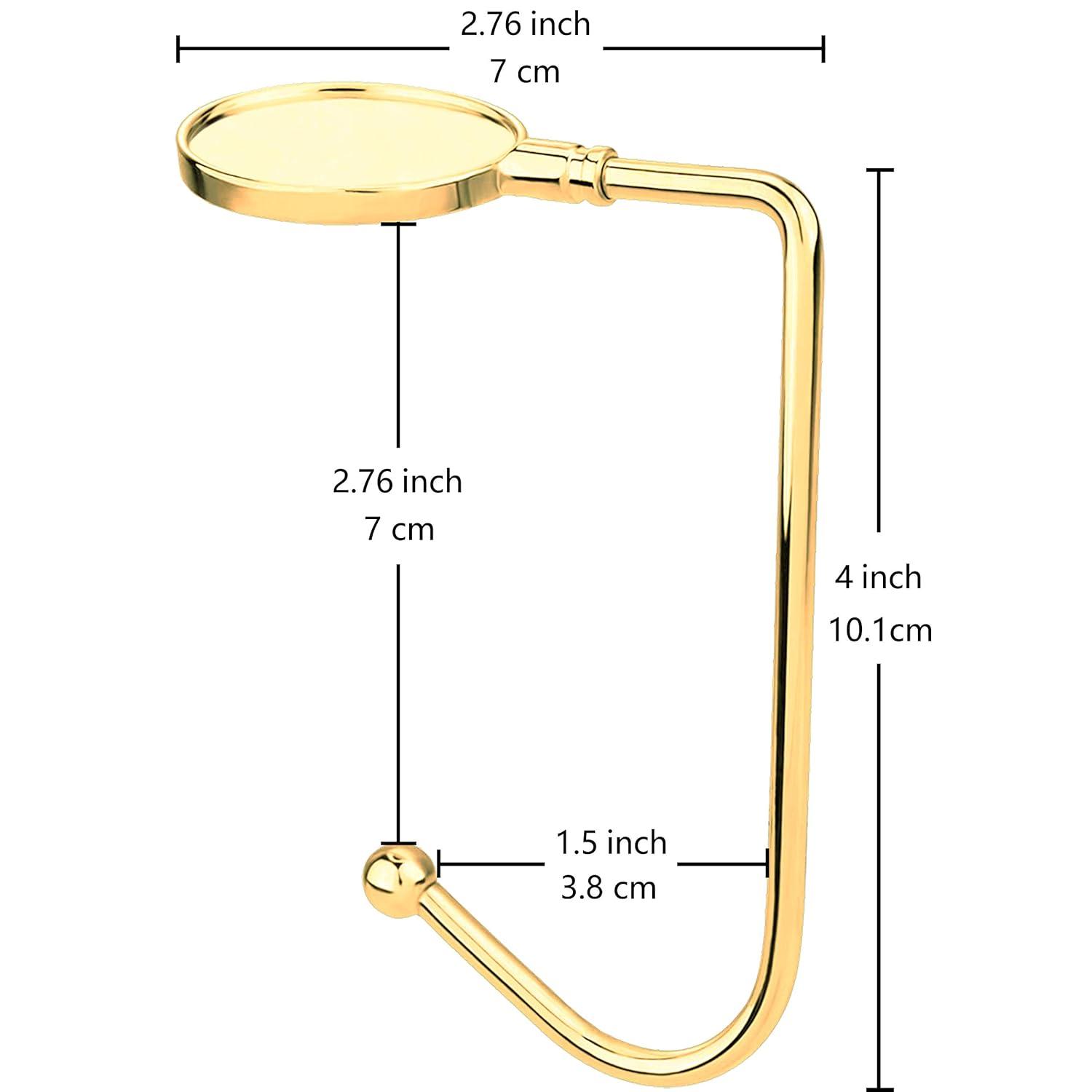 4 Pcs Christmas Stocking Holders for Mantel Hooks Hanger Grip Non-Slip Safety Fireplace Hang Hook for Xmas Christmas Valentine Holiday Party Decoration (Gold)