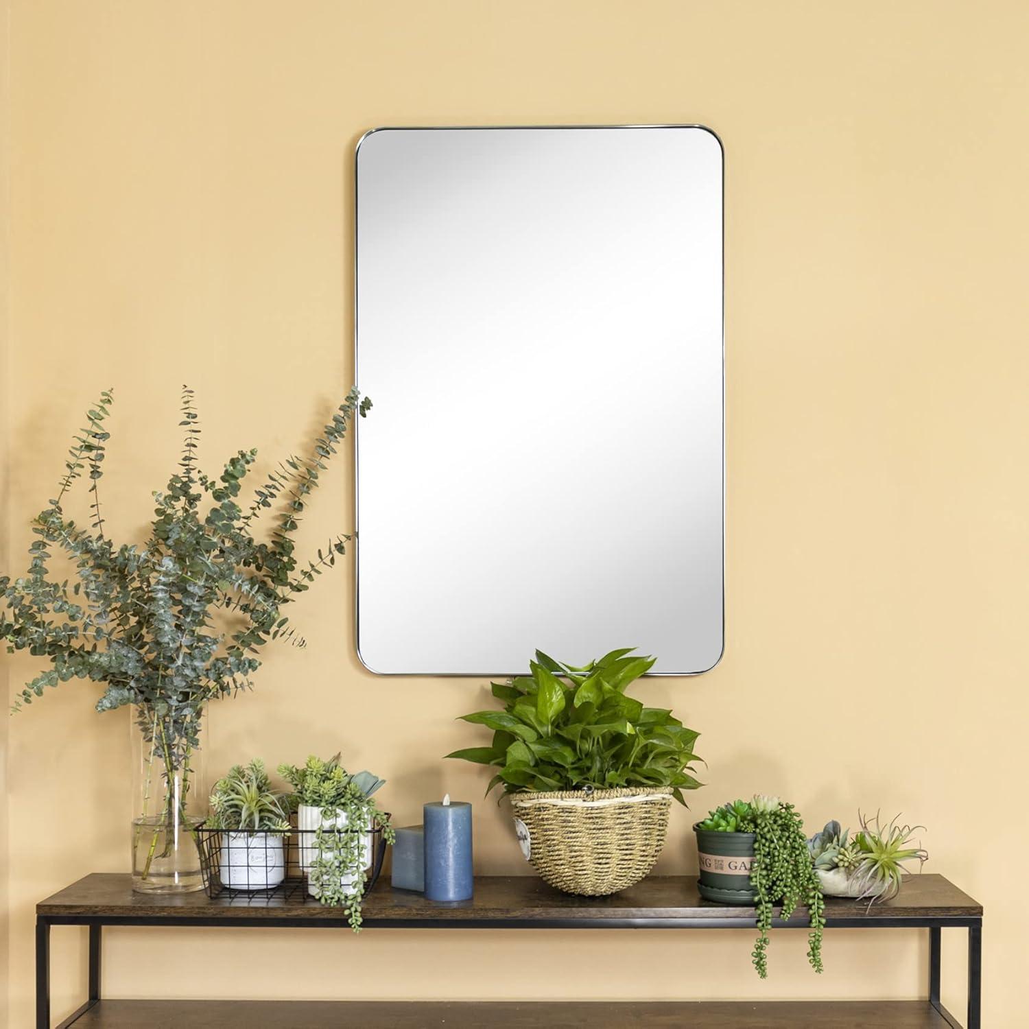 Sabine Metal Rounded Rectangle Wall Mirror