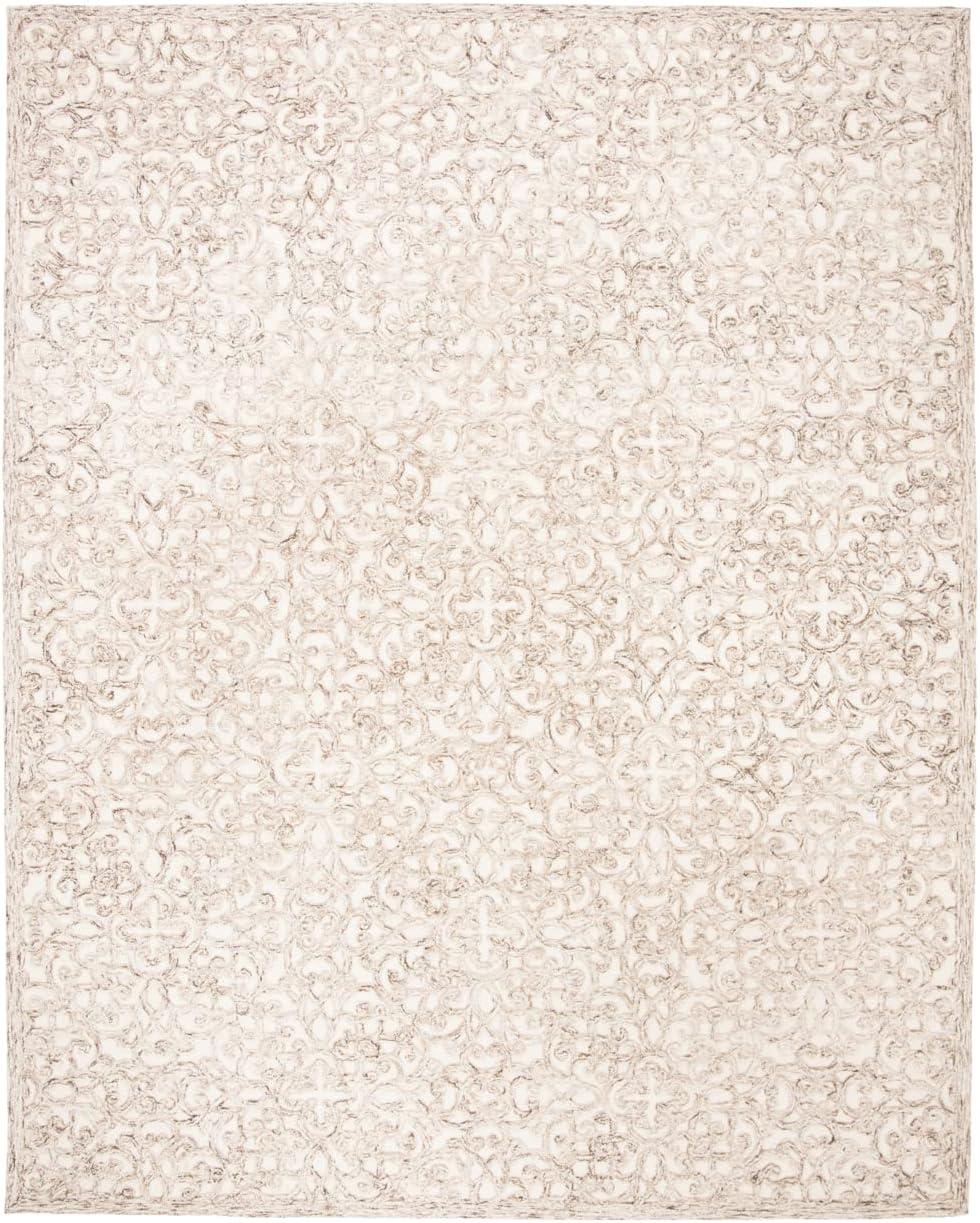 Trace TRC103 Hand Tufted Indoor Area Rug - Brown/Ivory - 9'x12' - Safavieh