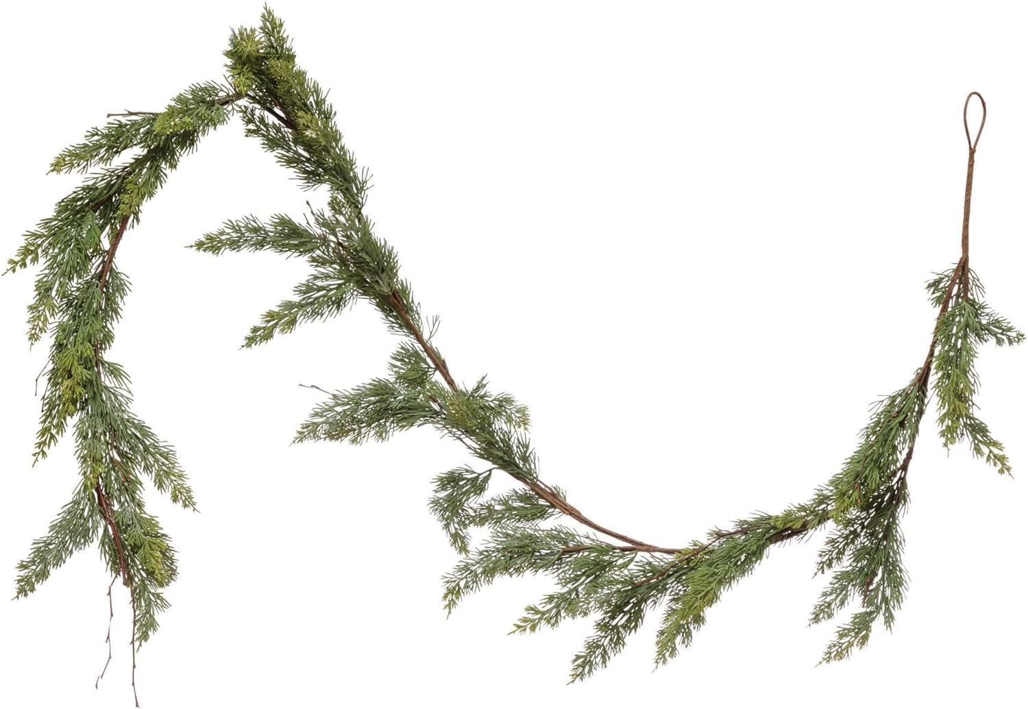 Creative Co-Op 9080528 7 ft. Artificial Cedar Garland - Pack of 6