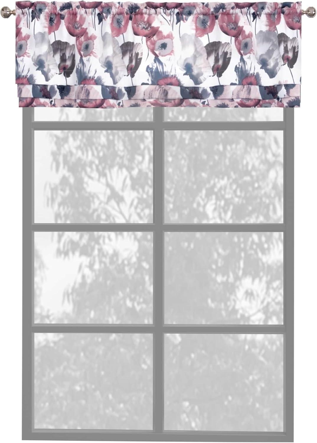 Achim Importing Co Floral Tailored 50'' W Window Valance