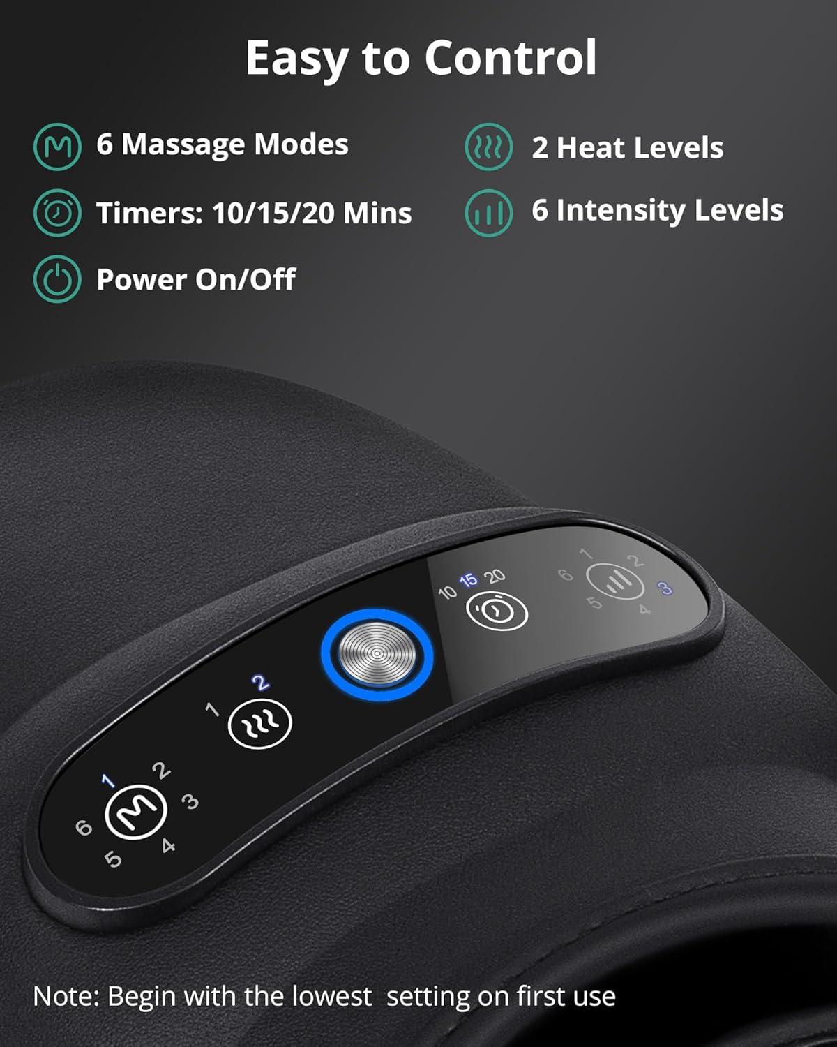 Medcursor Hand Massager, Cordless Hand Massager with Heat and Compression for Carpal Tunnel , Great Christmas Gifts