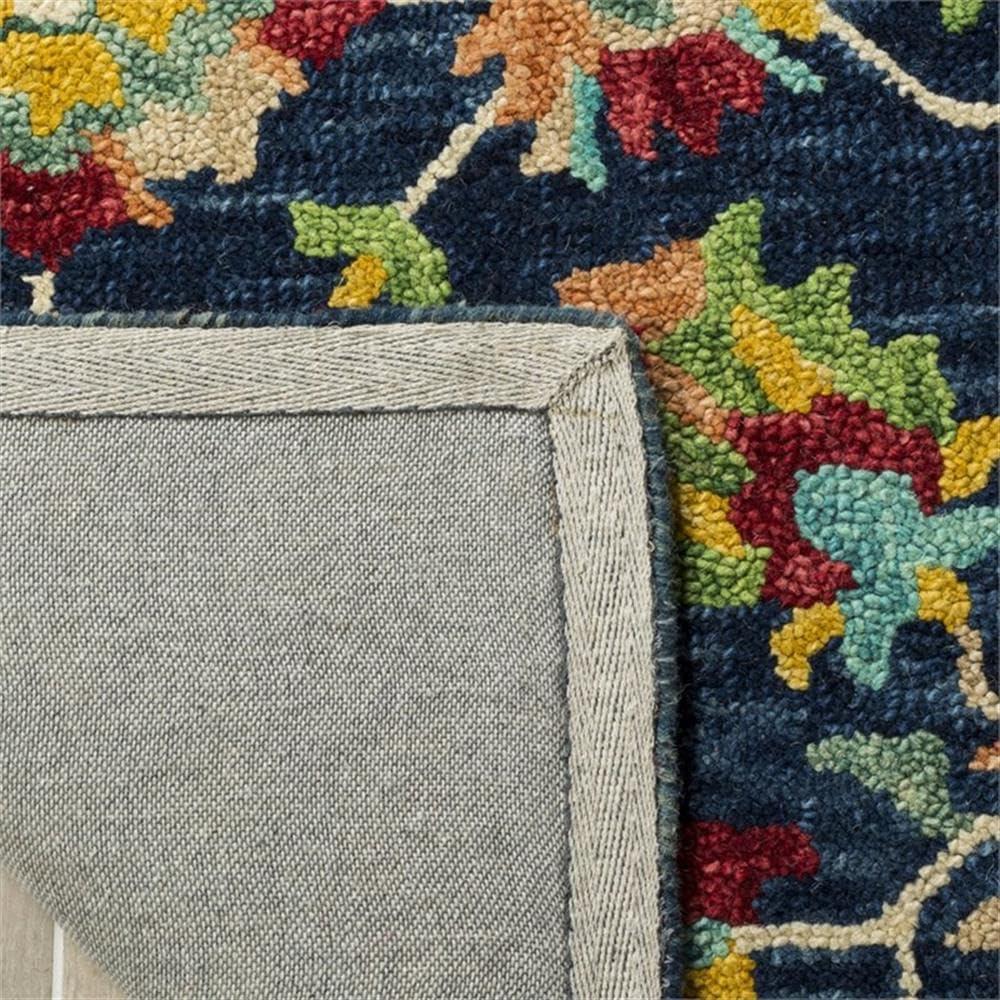 Aspen APN510 Hand Tufted Indoor Accent Rug - Navy/Red - 2'x3' - Safavieh