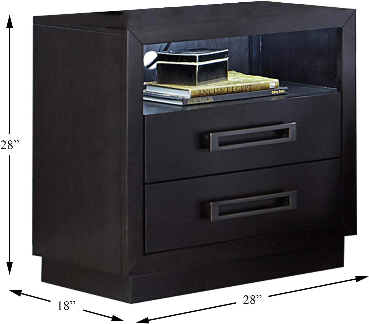 Lexicon Larchmont Nightstand in Charcoal