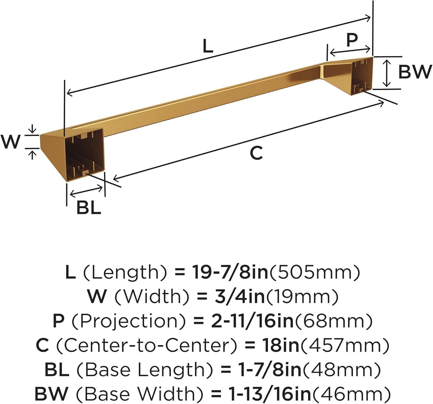 Amerock Blackrock Wall Mounted Towel Bar