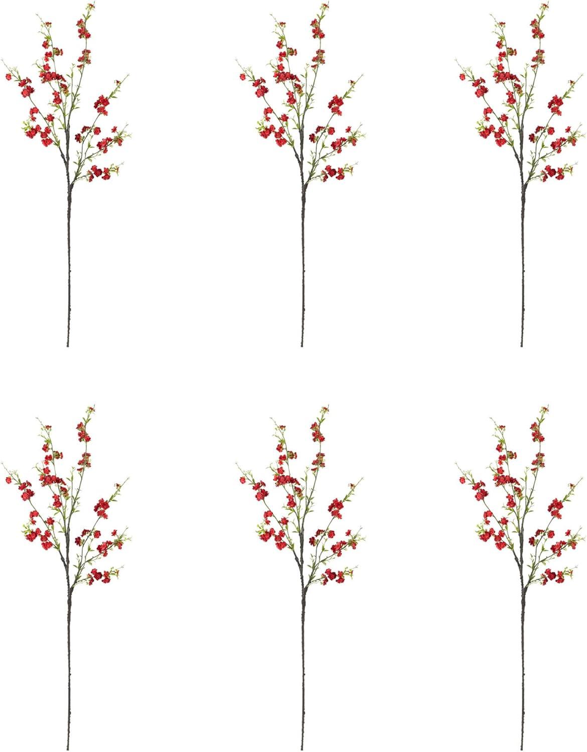 Nearly Natural 38 in. Cherry Blossom Artificial Flower - Set of 6