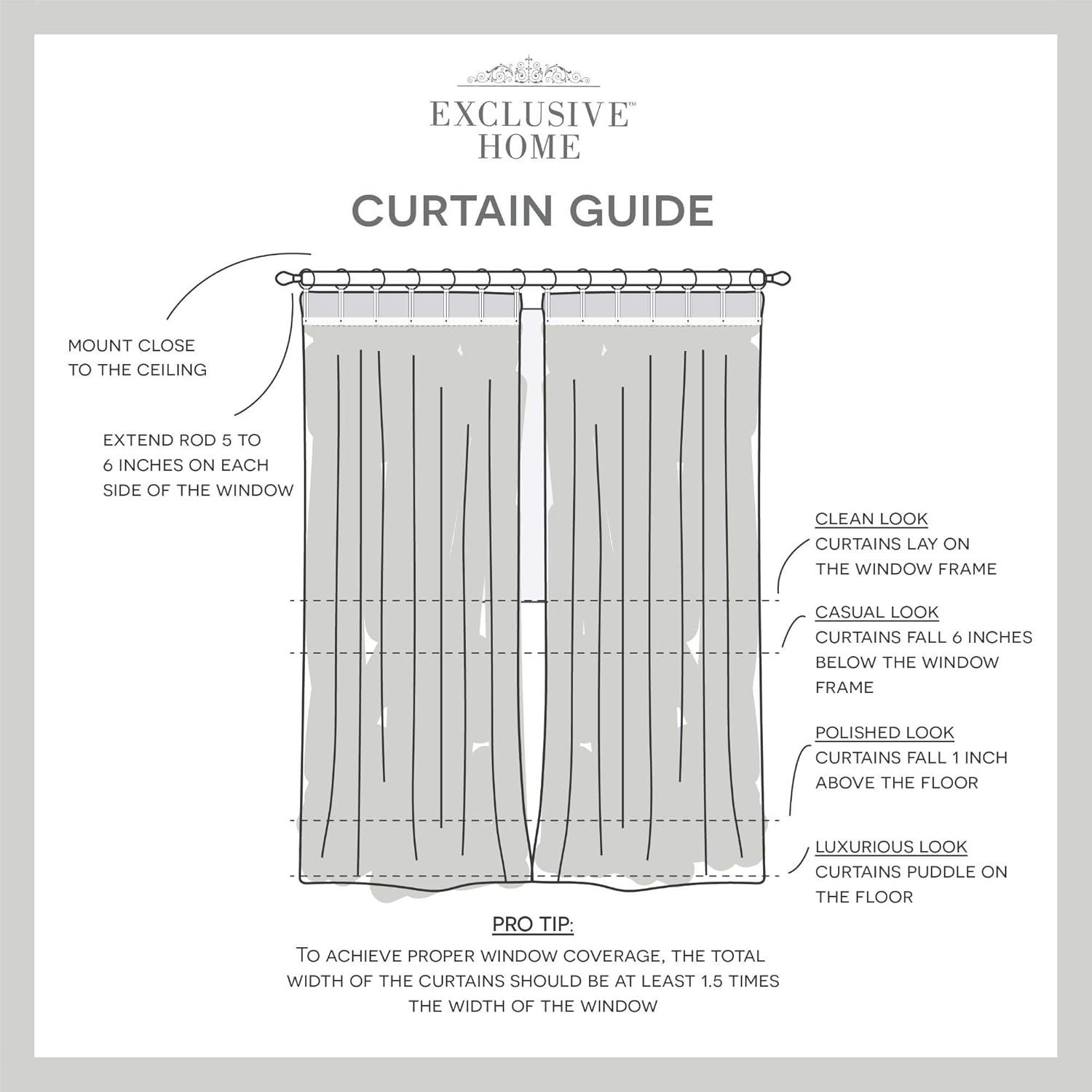 Sheer Curtain Pair (Set of 2)