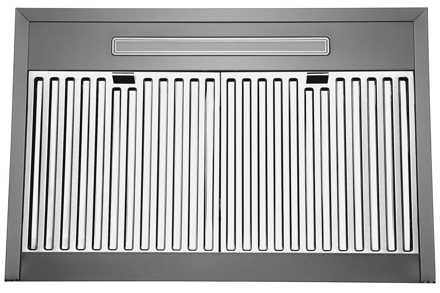Hauslane 30" Stainless Steel Convertible Wall Range Hood with Baffle Filter