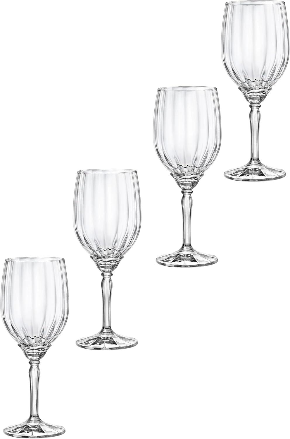 Florian 12.8oz. White Wine Glass Set