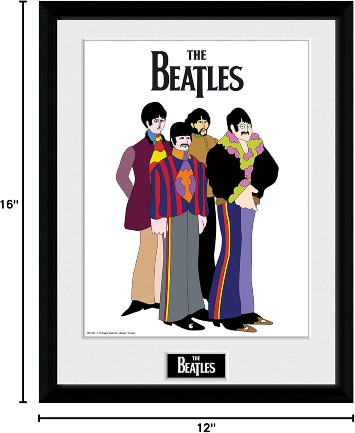 The Beatles Yellow Submarine Group Framed Poster