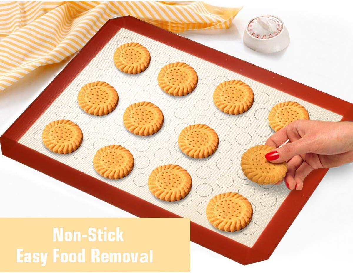 Stainless Steel Non-stick Cookie Sheet Set with Silicone Mats