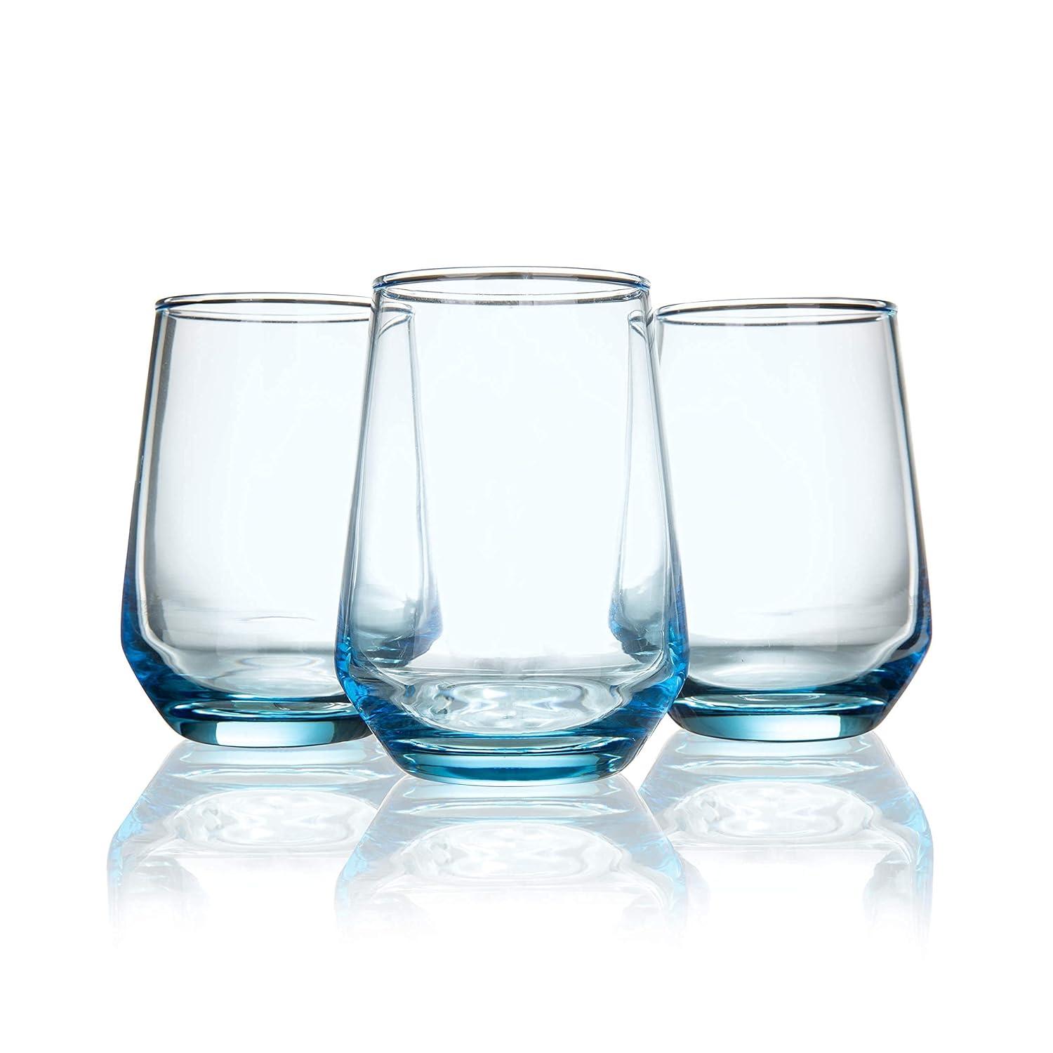 Orren Ellis Add Color - A Fresh Design For Your Barware With T 13oz. Stemless Wine Glass Set (Set of 6)