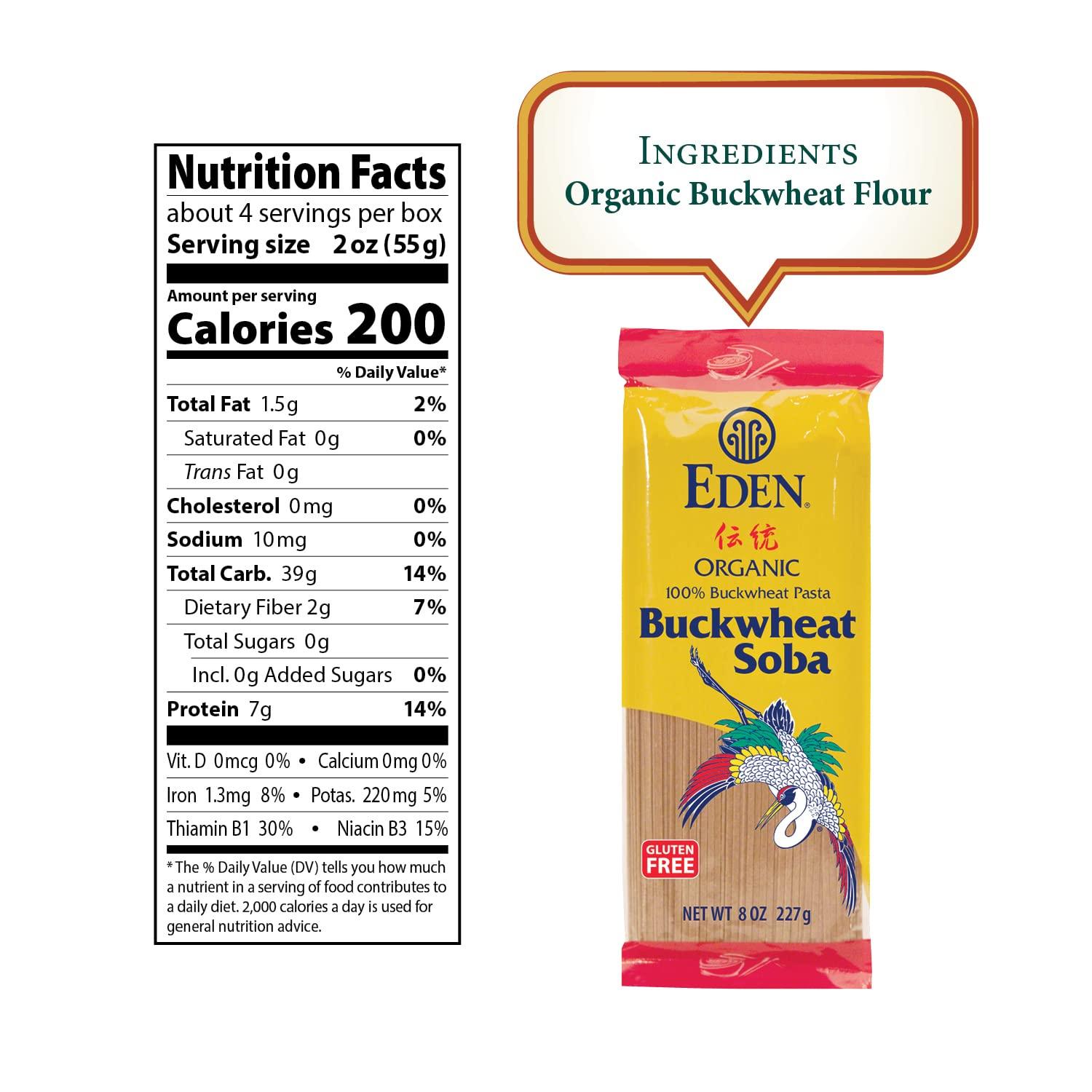 Eden Foods Pasta Buckwheat Soba, 8 Oz