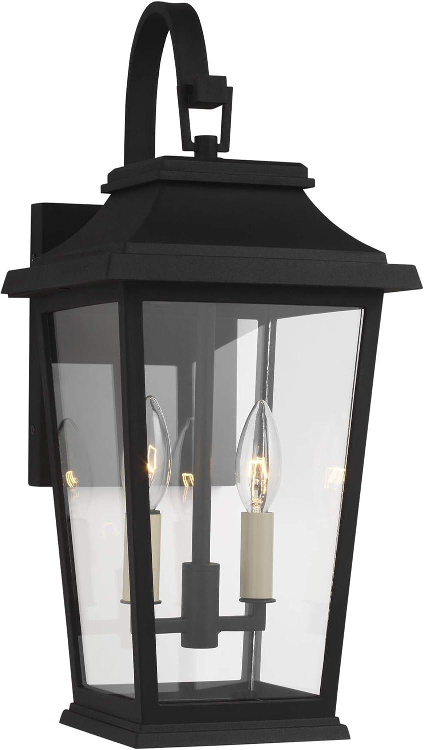 Generation Lighting Warren 19 1/2" High Black 2-Light Outdoor Wall Light