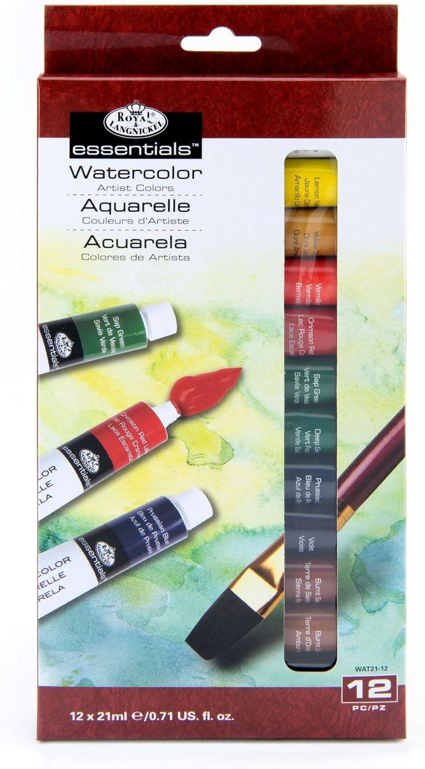 Watercolor Paints 21ml 12/Pkg-Assorted Colors