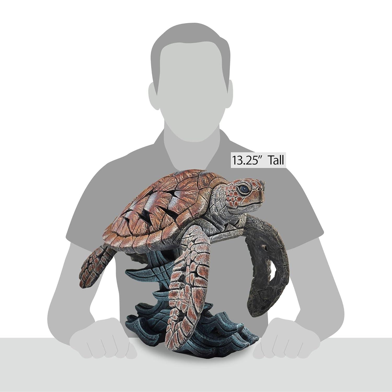 enesco Edge Sculpture Sea Turtle Figure 13.25in H | Wayfair