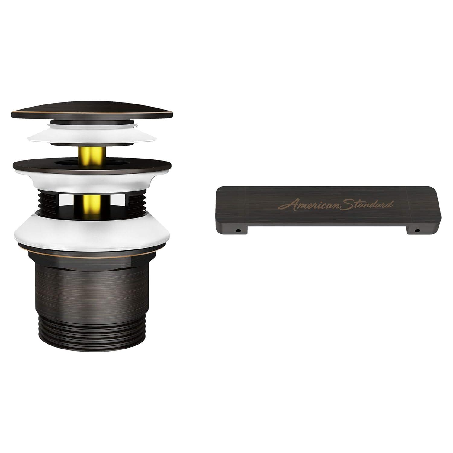 American Standard Freestanding Tub Overflow Cover and Drain Kit in Legacy Bronze
