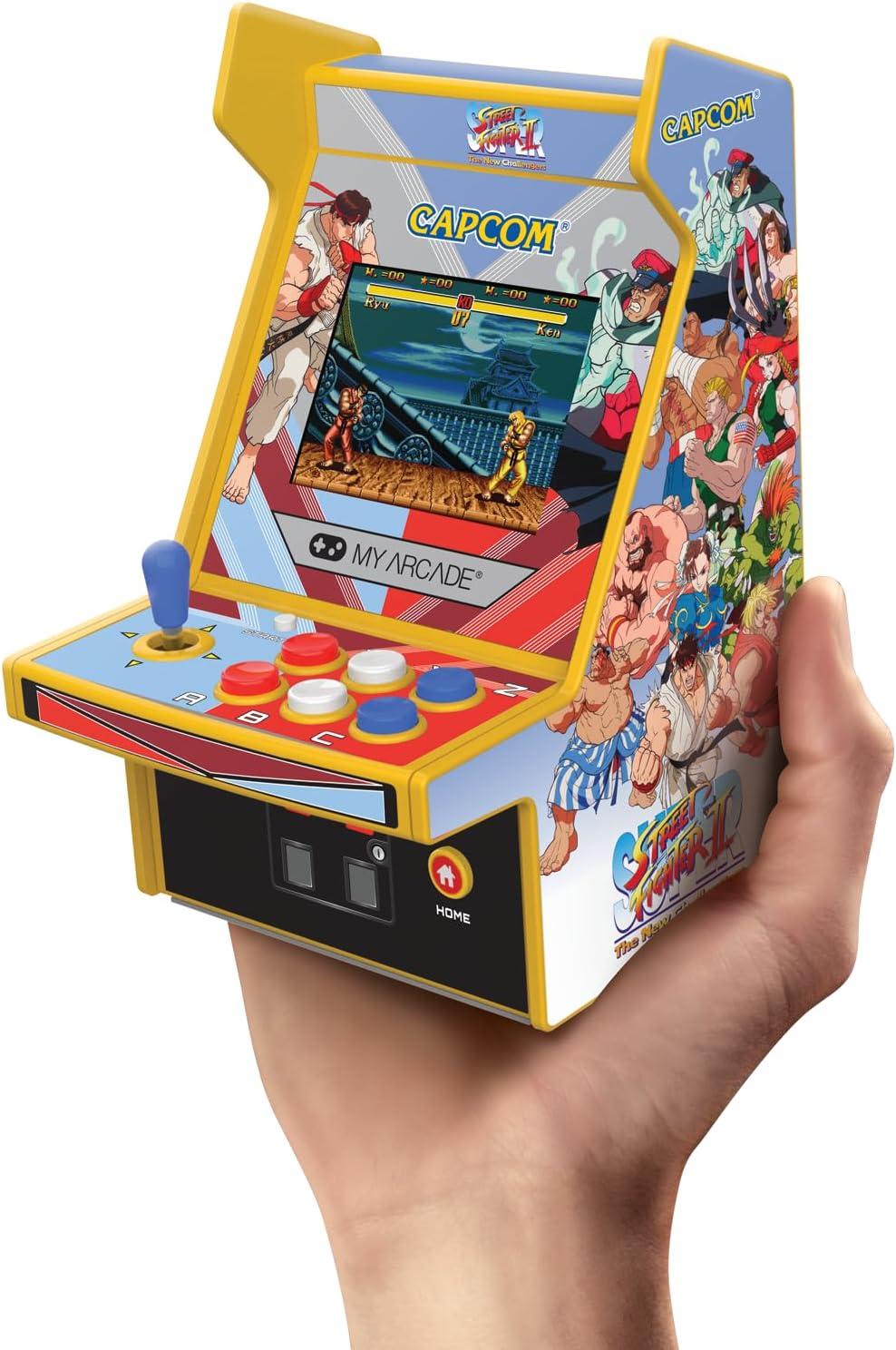 Micro Player Pro - 6.7" Super Street Fighter II Portable Retro Arcade (2 Games in 1)