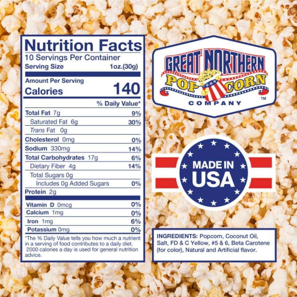 10oz All-in-One Butter Popcorn Packs for Machines, 24 Case
