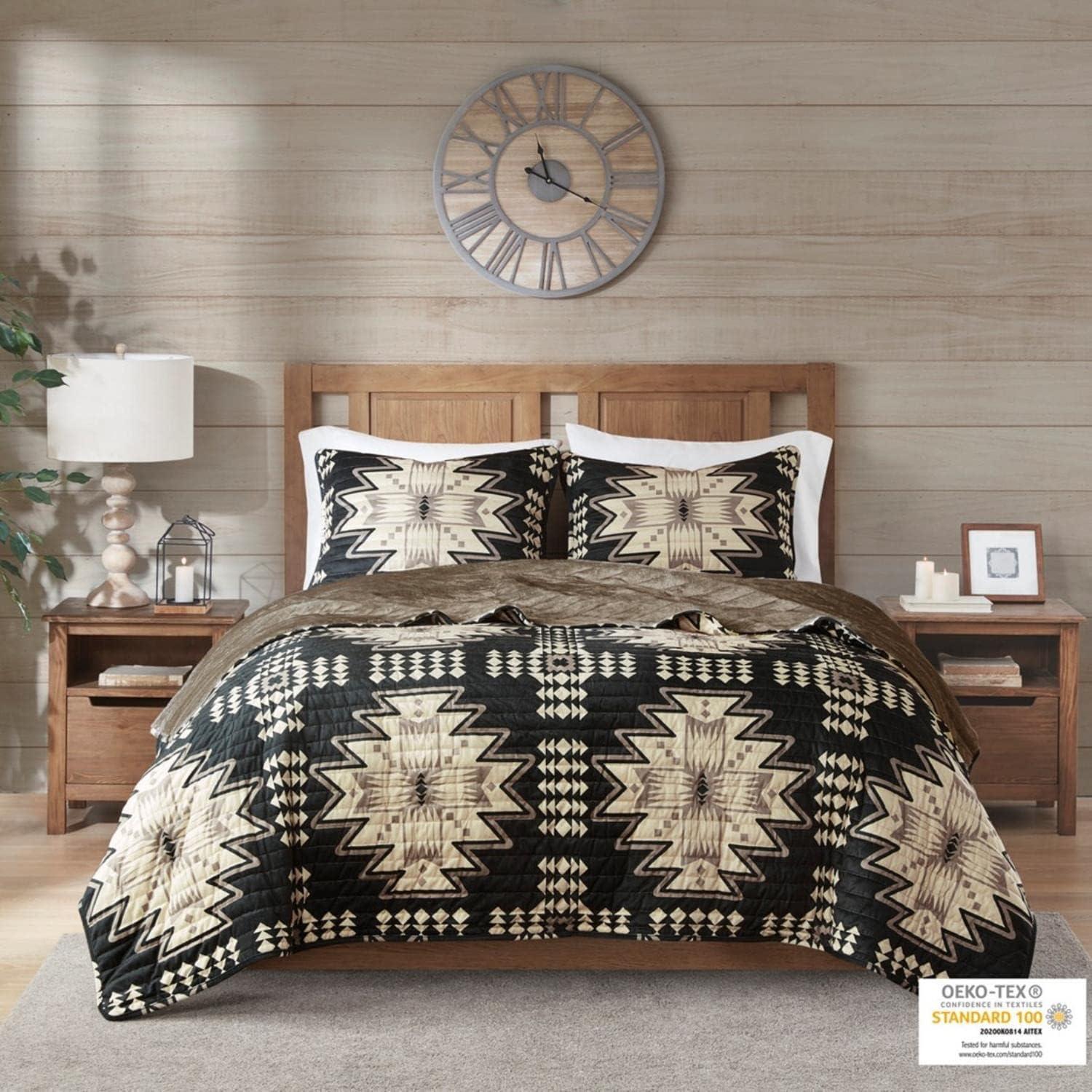 Woolrich Sierra Oversized Print Plush Quilt Set