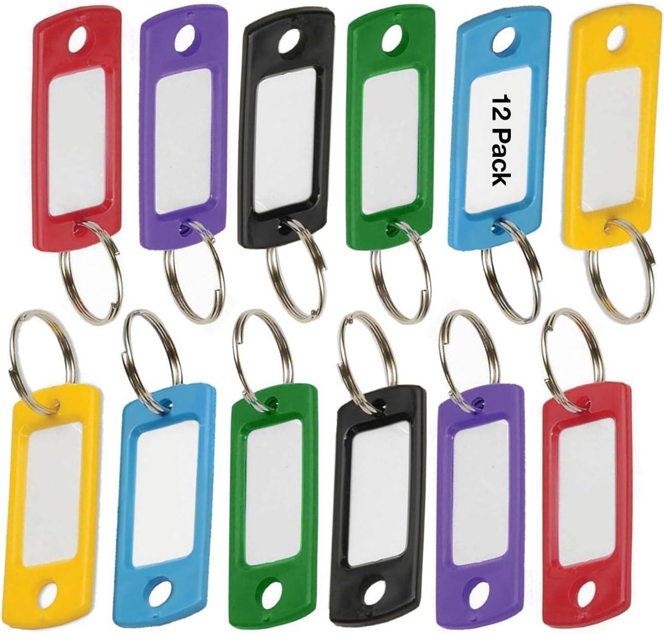 Lucky Line  16929  Assorted Color Key Tags (12-Pack)