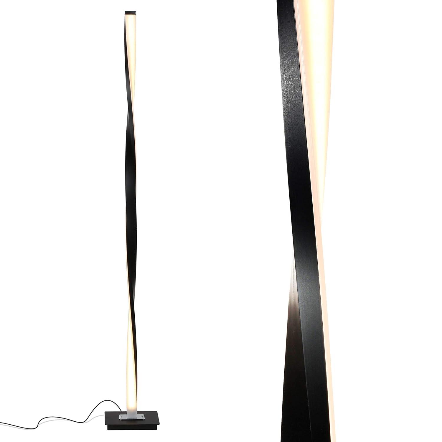 Brightech Helix 48 in. Industrial LED Floor Lamp with Built-In 3-Way Dimmer