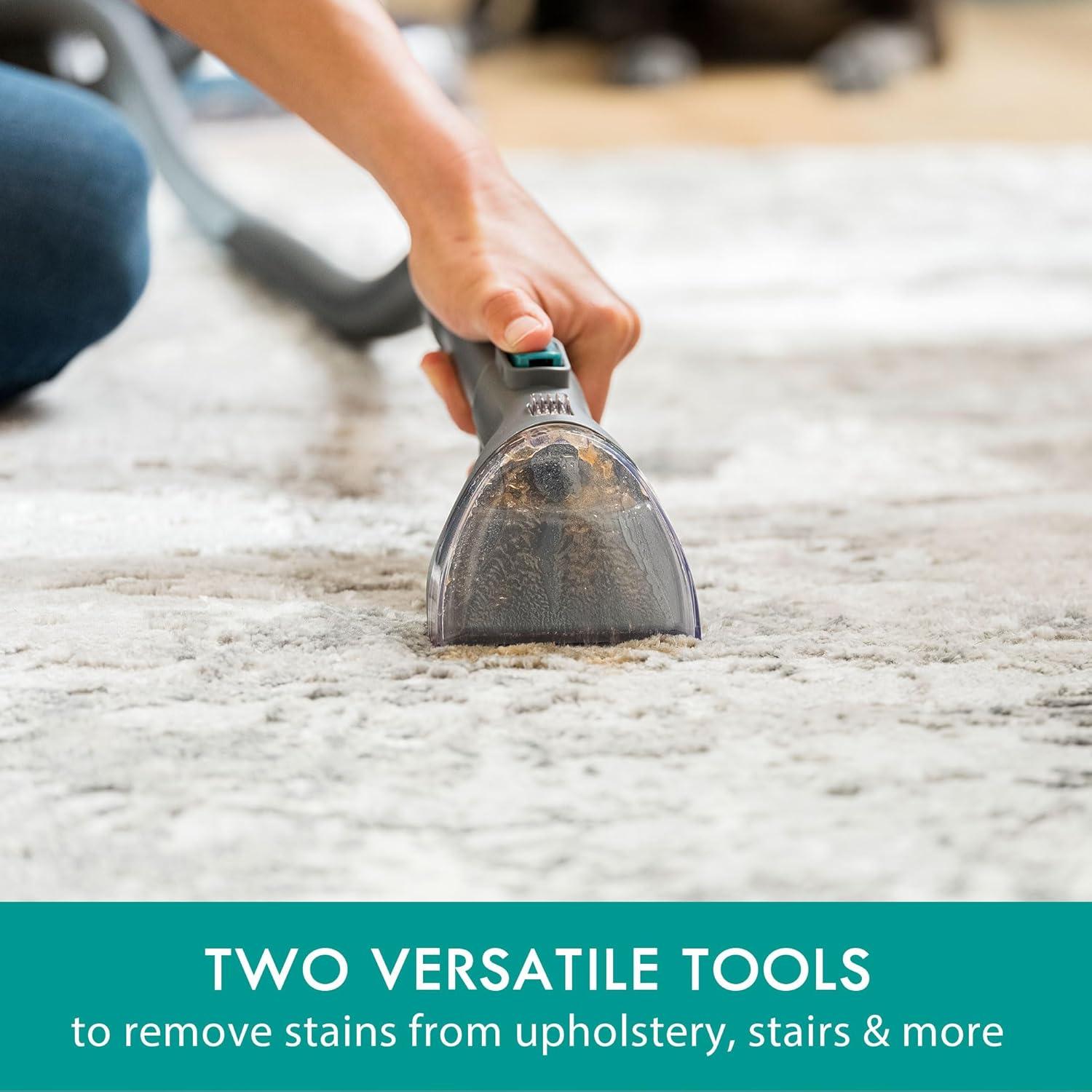 Kenmore KW4070 Pet Portable Carpet Cleaner with High Cleaning Power, 3.2L Clean Tank & 1.4L Dirty Tank, 25ft Cord Length and Two Easy Removable Brushroll for Rug & Upholstery