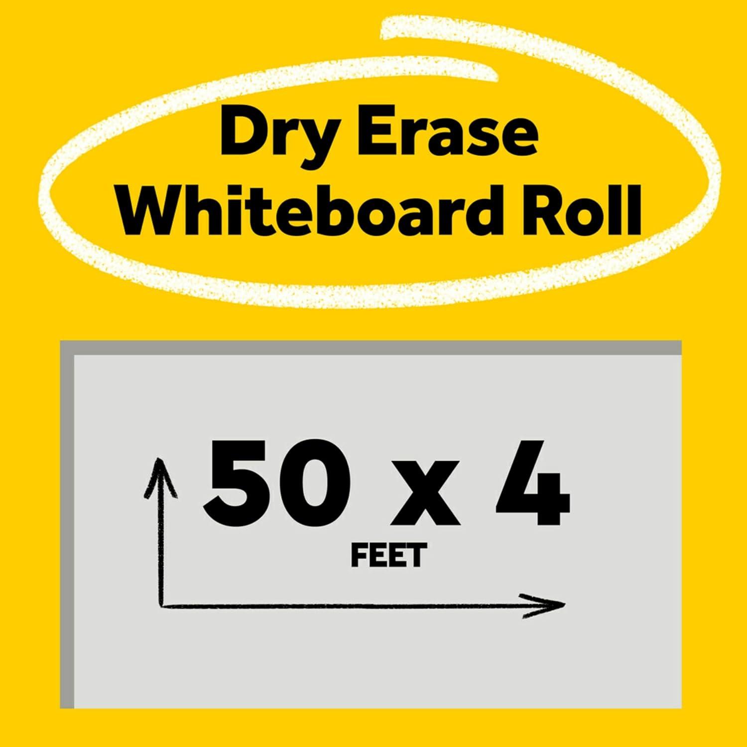 Post-it Dry Erase Surface, Laminate Film, 50 ft x 7 mil x 48", White