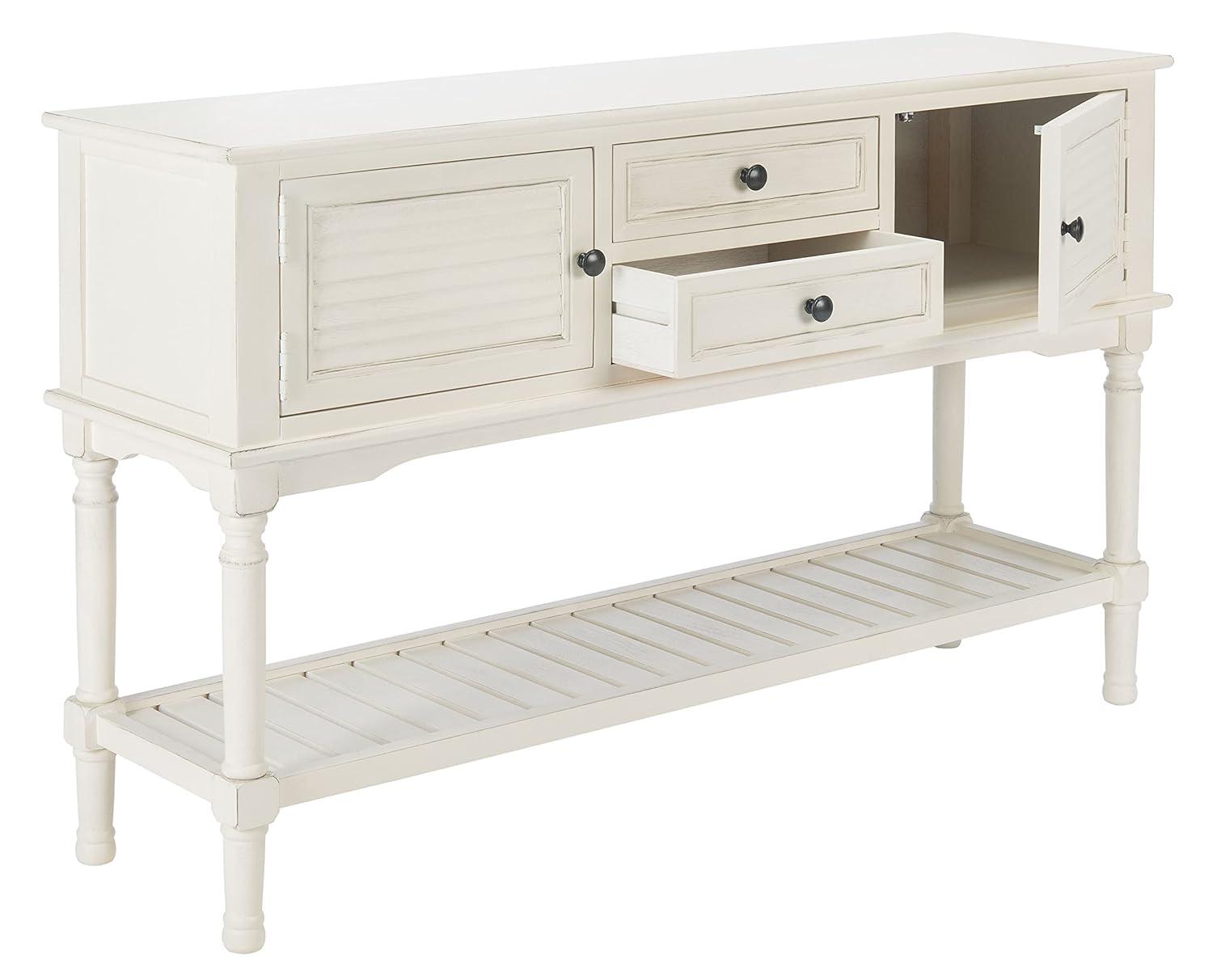 Tate 2 Drawer 2 Door Console Table - CNS5722A - Off-White - Safavieh