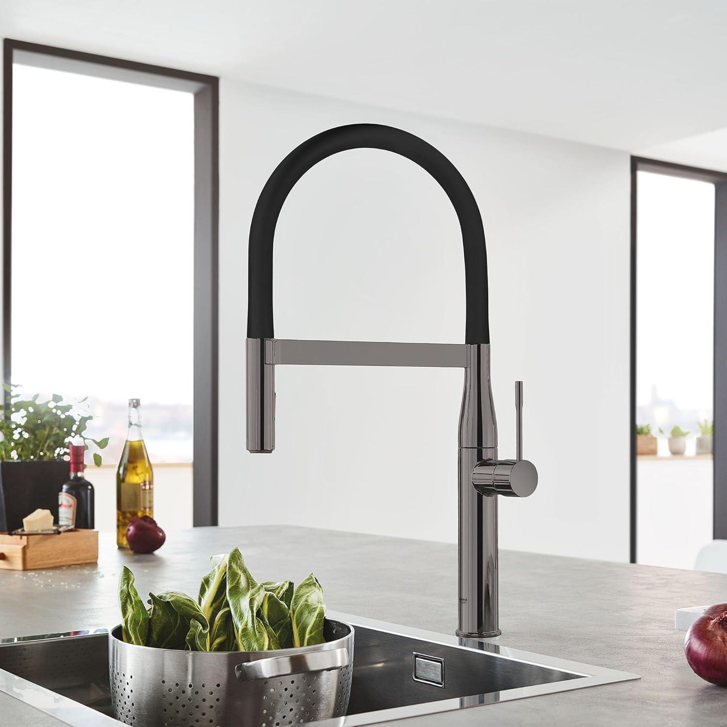 Essence New Single Handle Kitchen Faucet with SilkMove® and with Accessories