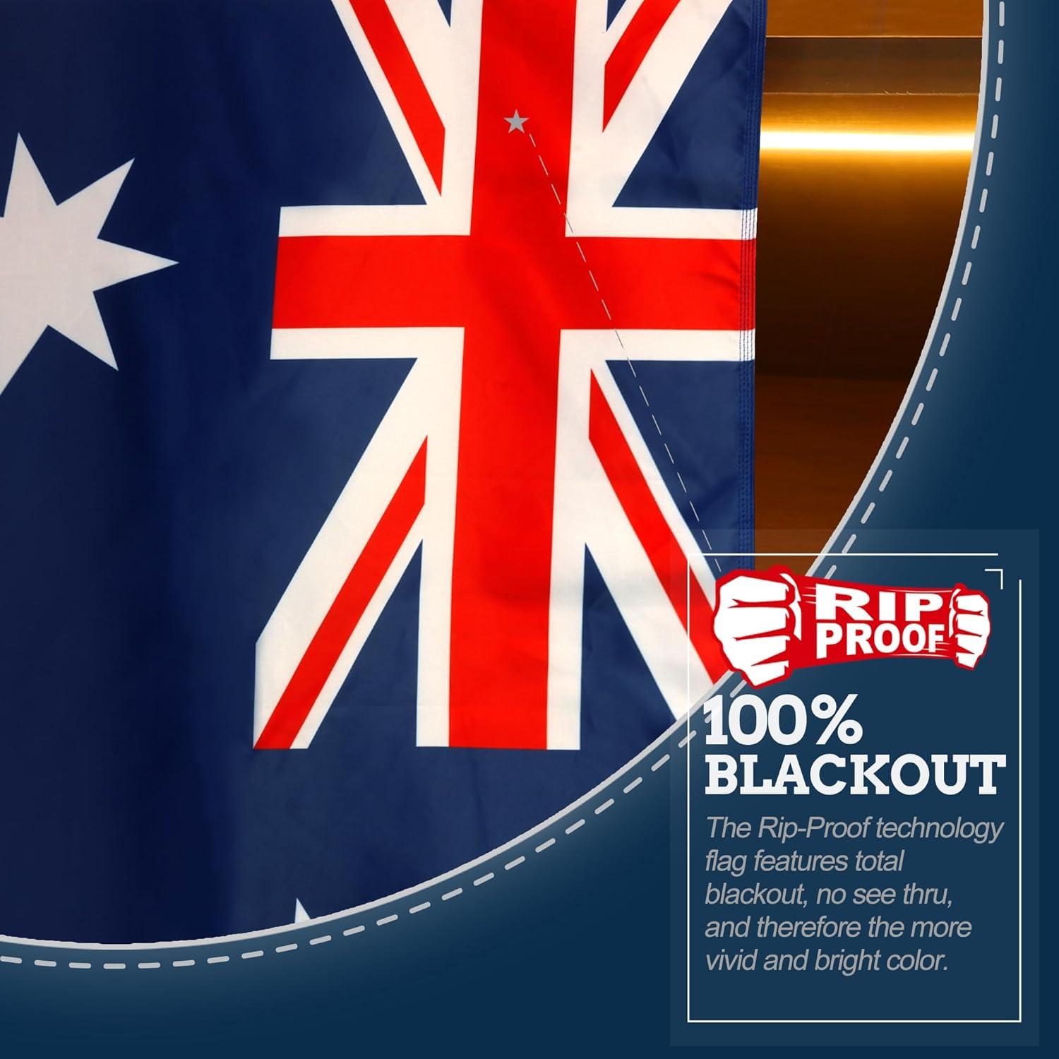 Rip-Proof Double Sided 3-Ply Australia Flag 3x5 Foot