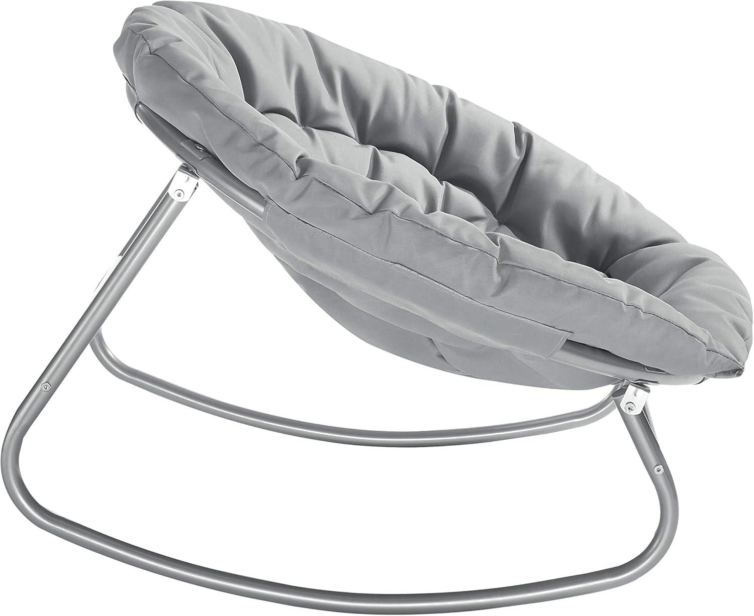 Urban Lifestyle Rocking Saucer Chair, Grey