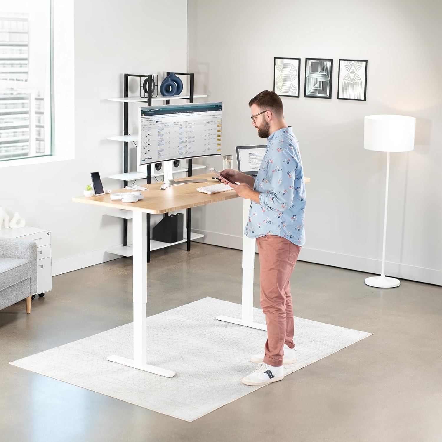 VIVO Electric Dual Motor Standing Desk Frame, E-200 Series