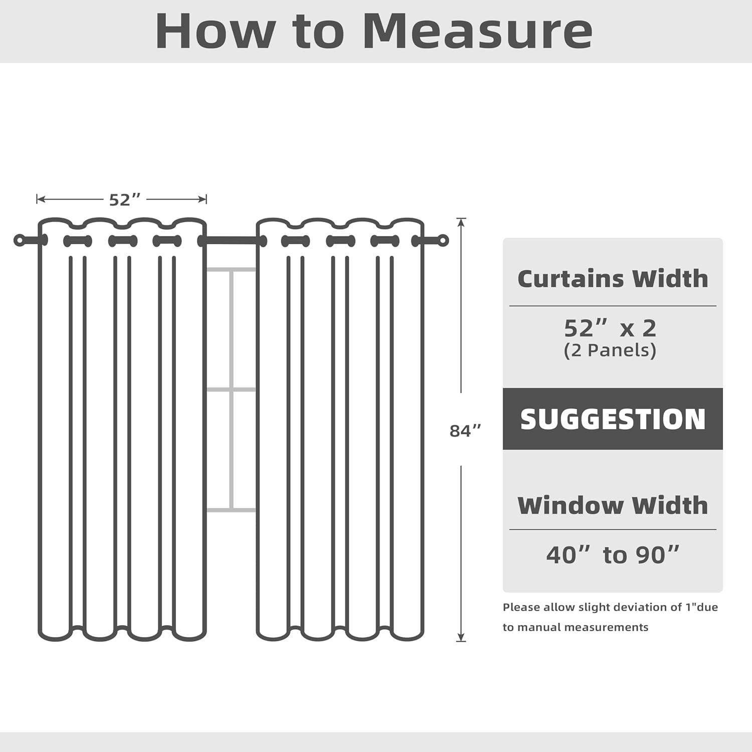 DriftAway Mason Thermal Blackout Grommet Window Curtains Geometric Trellis Pattern 2 Panels