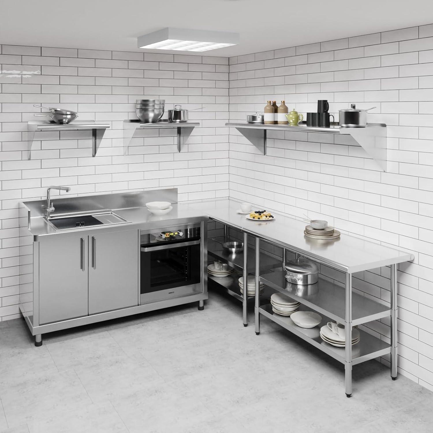 Amgood Stainless Steel Wall Mount Shelf