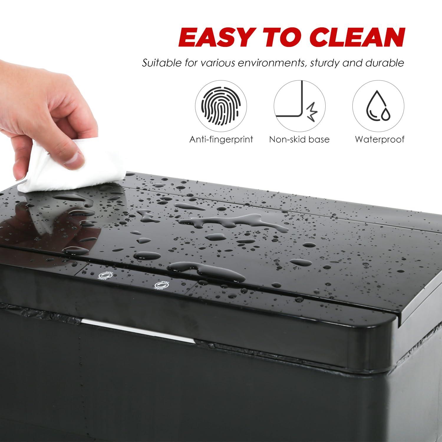 13 Gallon 50 L Trash Can With Lid Plastic Kitchen Trash Bin Automatic Touch Free Motion Sensor Trash Can (3)