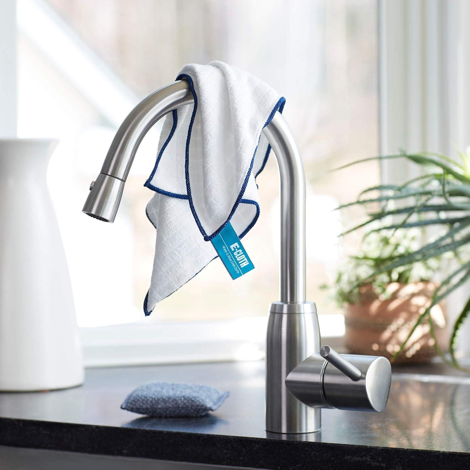 Red and Blue Microfiber Kitchen Cleaning Cloth Set, 2 Pack