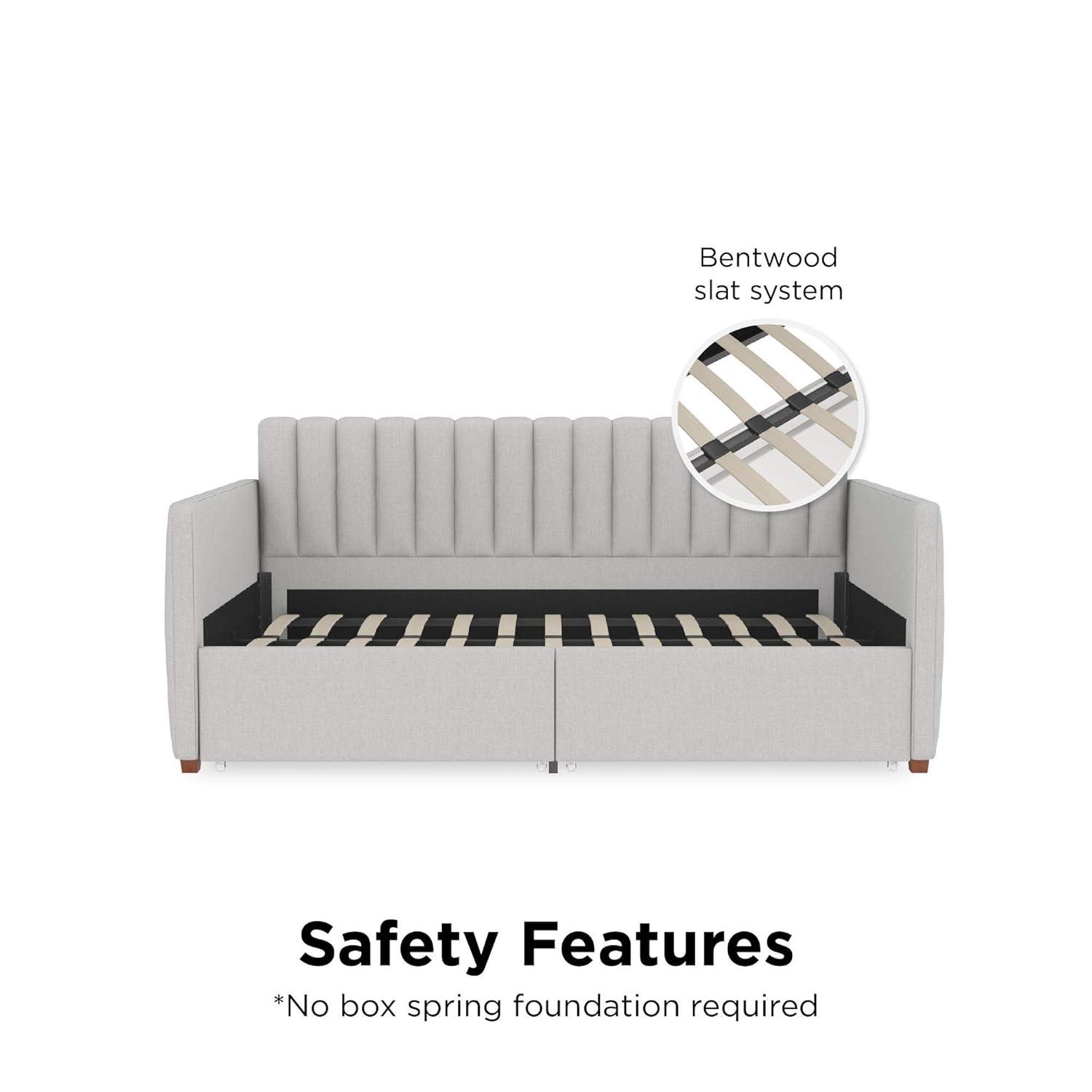 Brittany Upholstered Unfinished Platform Storage Bed