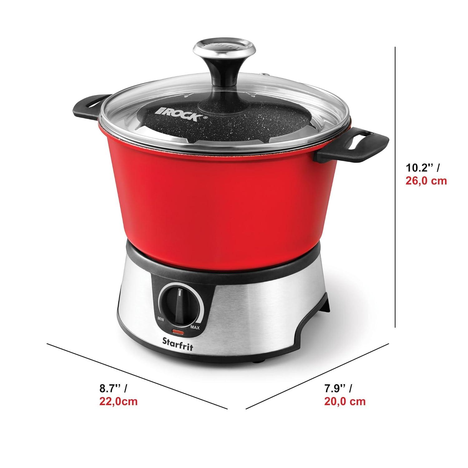 Starfrit The Rock Electric Fondue Set, Red