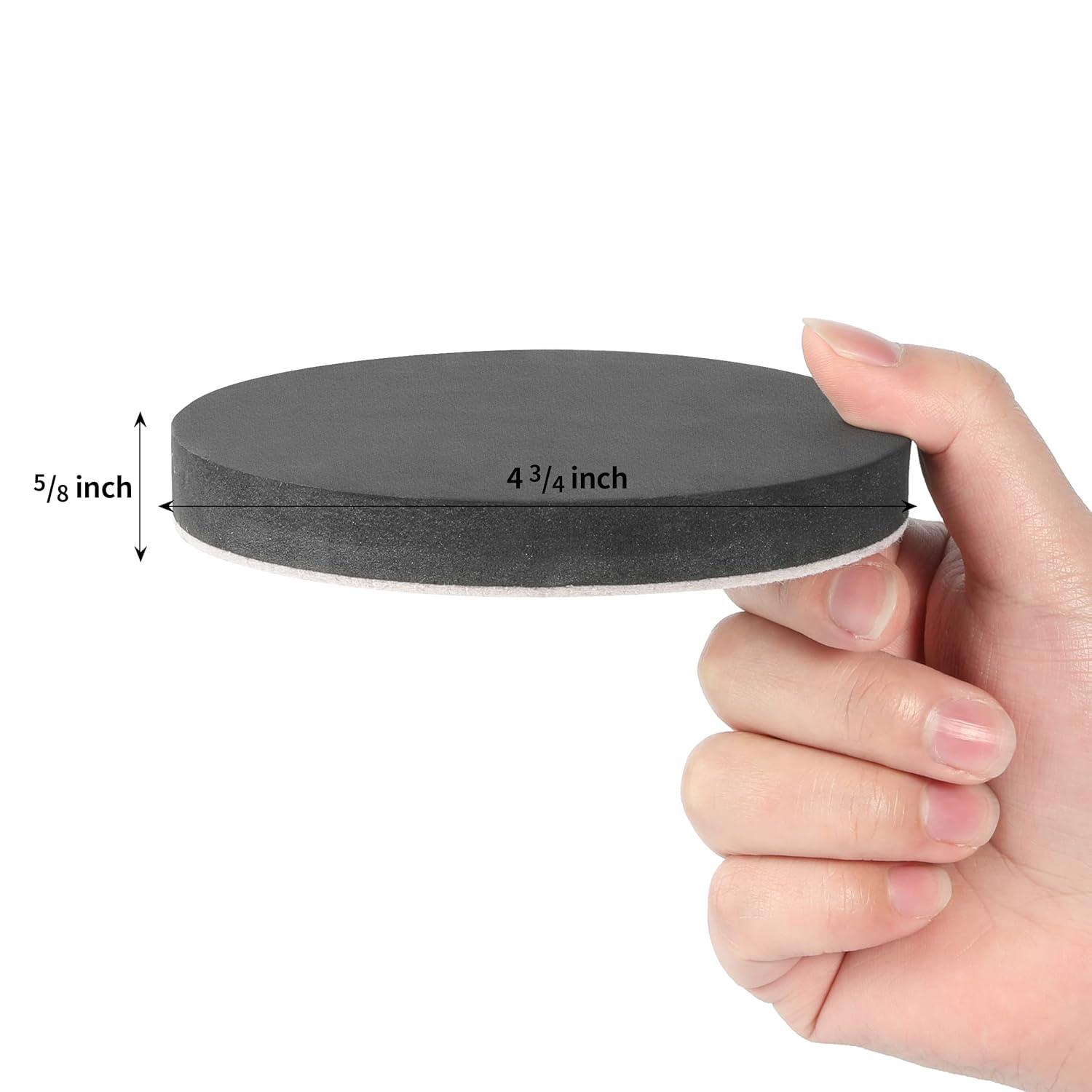Yelanon Furniture Sliders, 12 pcs-4 3/4” Felt Furniture Sliders for Carpet, Furniture Pads Hardwoods Floors, Heavy Furniture Movers Sliders, Reusable Furniture Moving Pads,Carpet Protectors