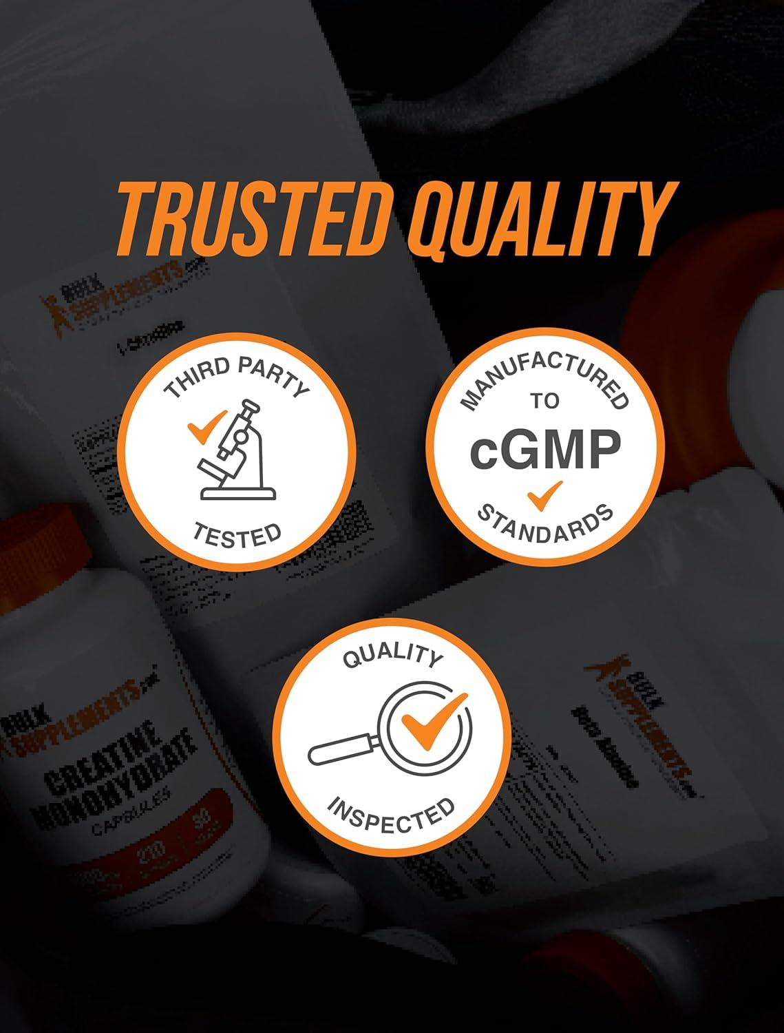BulkSupplements® Creatine Monohydrate Powder, Micronized, 5g per Serving, 1kg, 200 Servings