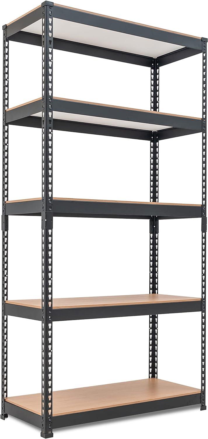 HOMEDANT Korean Thicker Board Steel Storage Shelves 35.9"W x 16.2"D x 71.3"H Garage Metal Rack